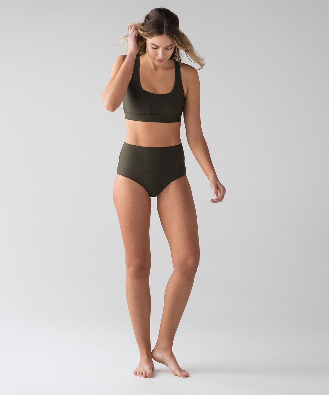 Lululemon Vitalize Swim Bra - Black - lulu fanatics