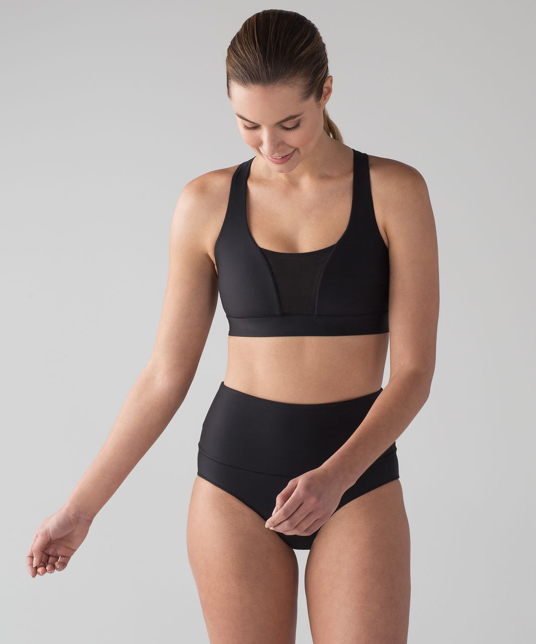 QuikEnergy Swim Bra Black