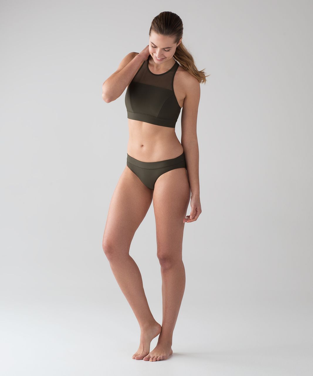 Lululemon Tidal Flow Full Bottom II - Dark Olive