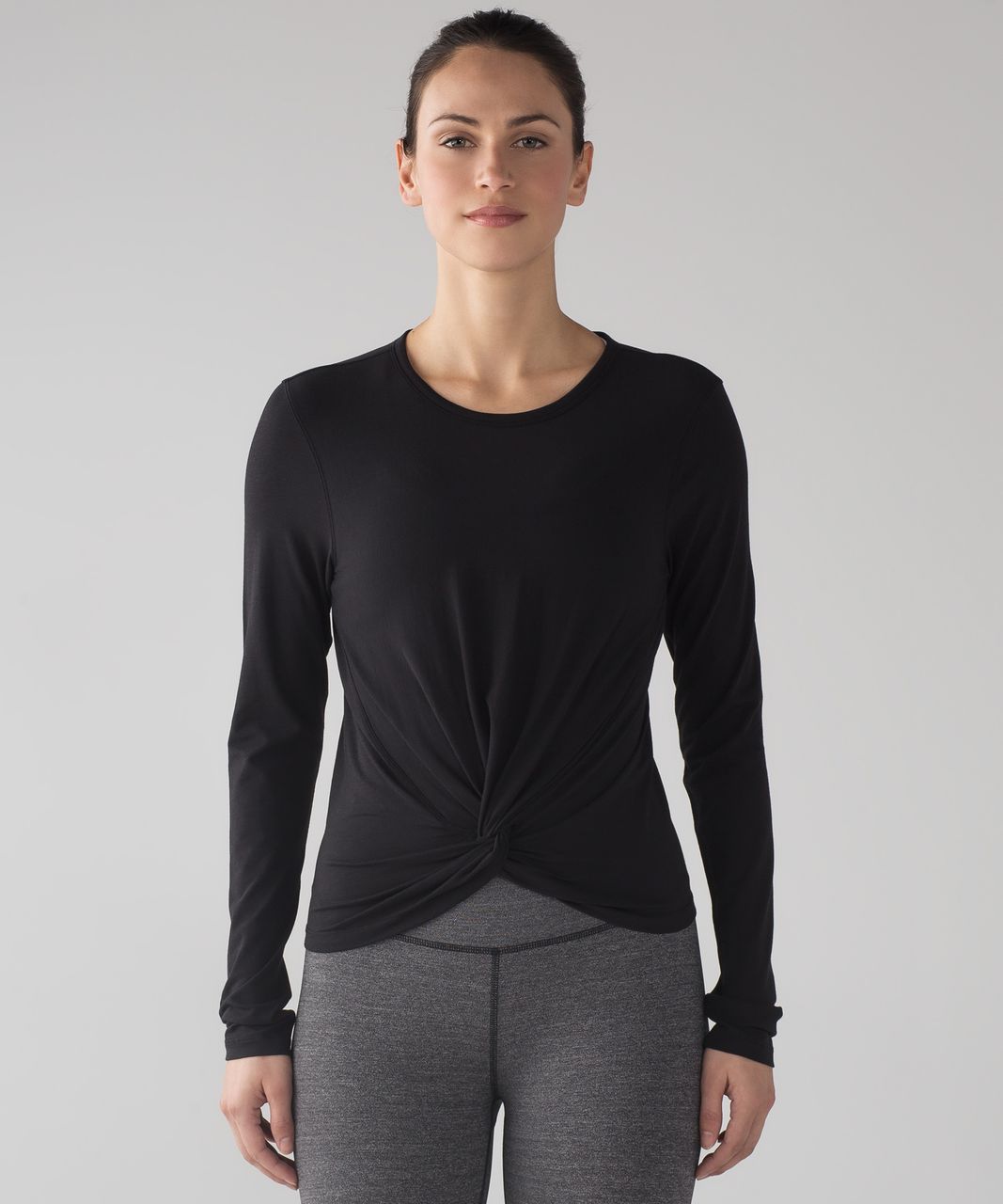 Lululemon Crescent Long Sleeve - Black - lulu fanatics