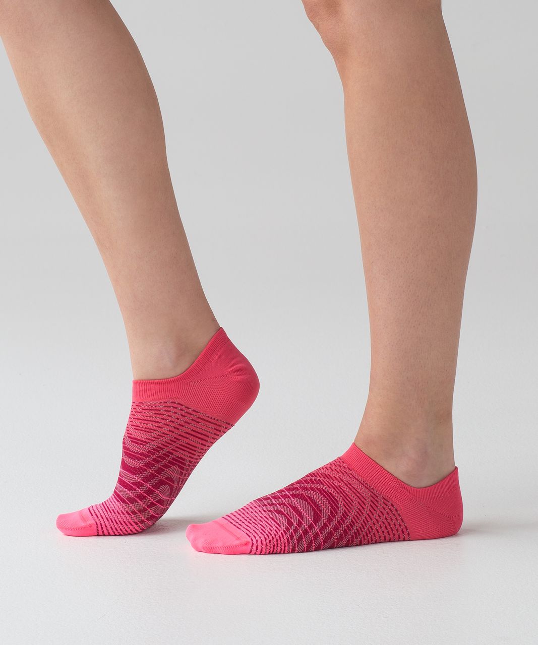 Lululemon Play All Day Sock - Neon Pink / Ruby Red / Lip Gloss