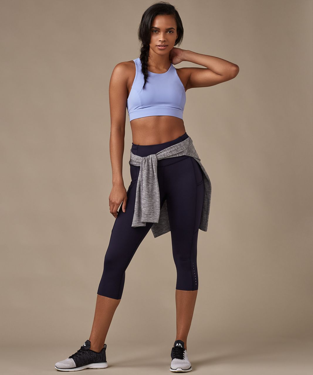 Lululemon Fast & Free Crop II *Nulux 19 in True Navy blue size 4 - $68 -  From Michaela