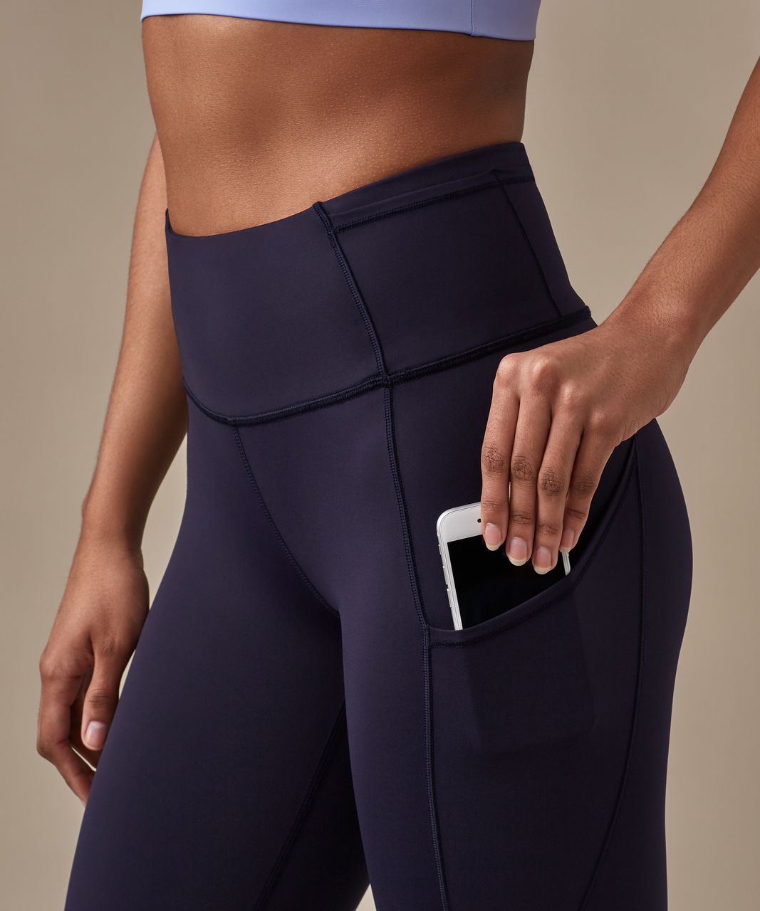 Lululemon Fast & Free Crop (19") - Midnight Navy