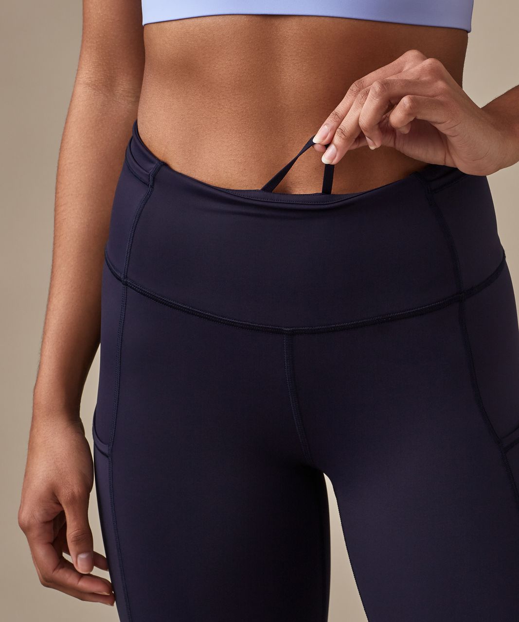 Lululemon Fast & Free Crop (19") - Midnight Navy