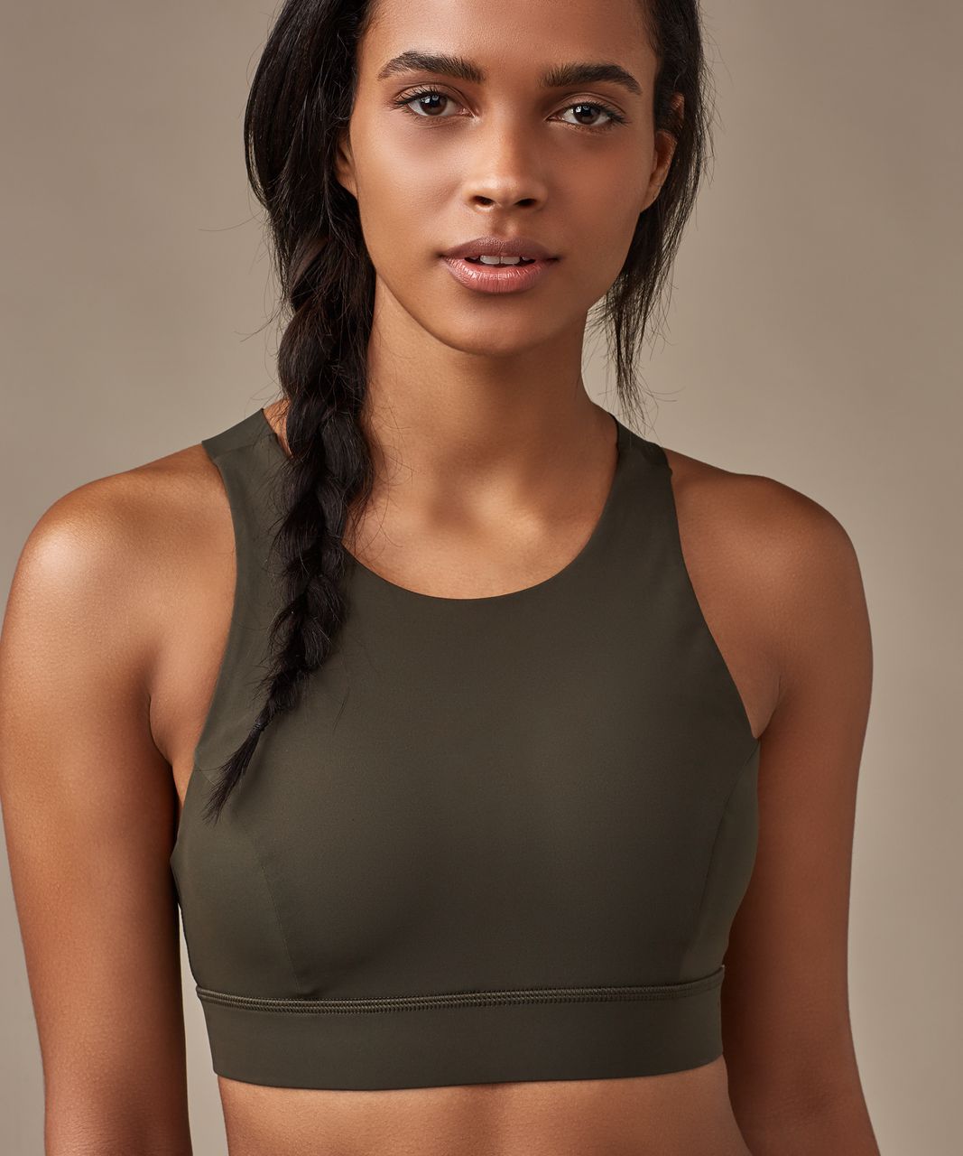 Lululemon Fast & Free Bra - Dark Olive