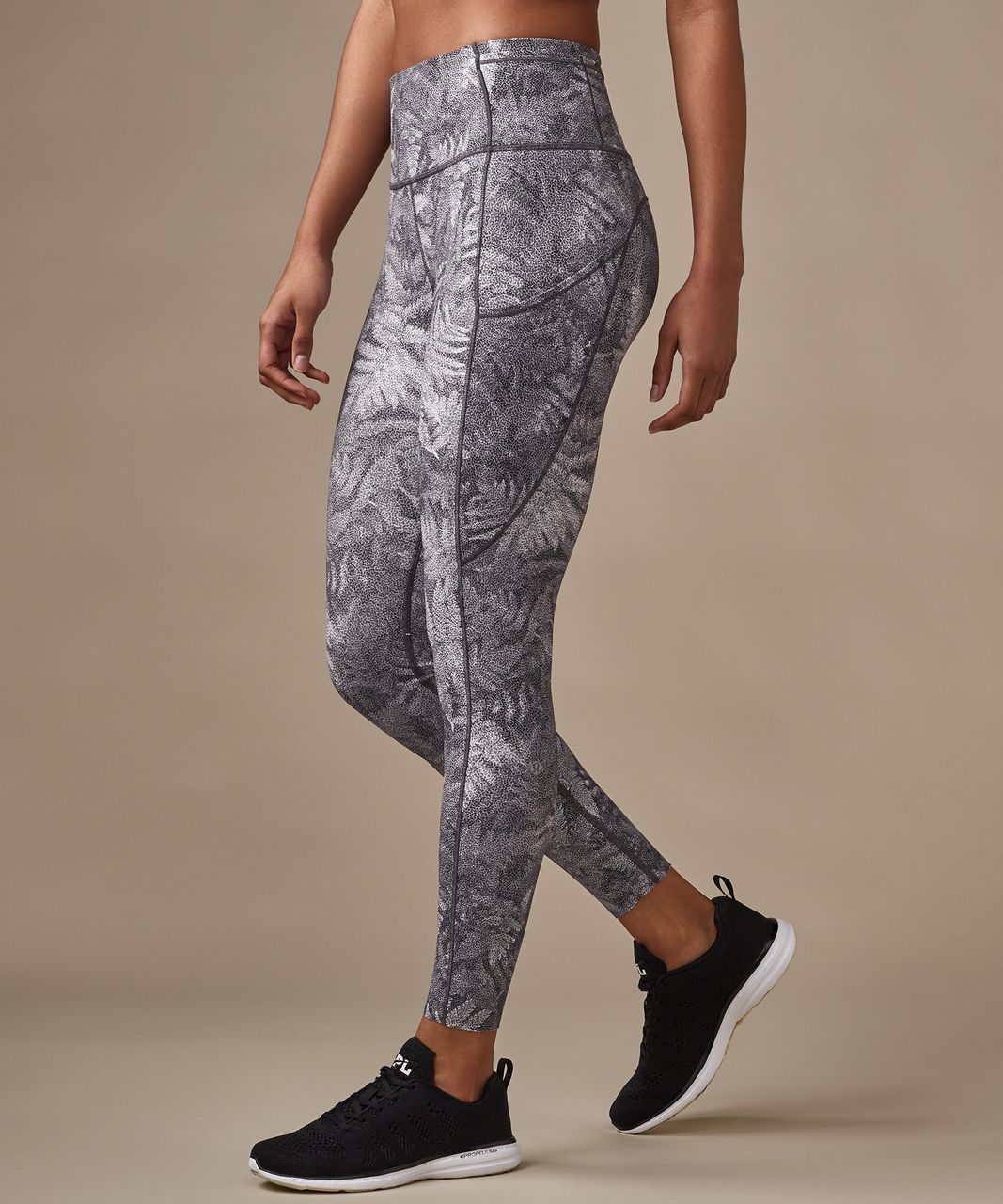 Lululemon Fast & Free 7/8 Tight - Kindred Spirit Alpine White Multi