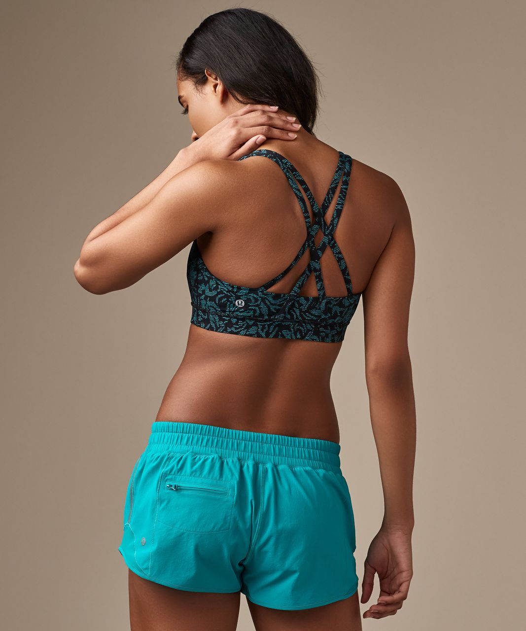 Lululemon Energy Bra - Thrive Viridian Green Black - lulu fanatics