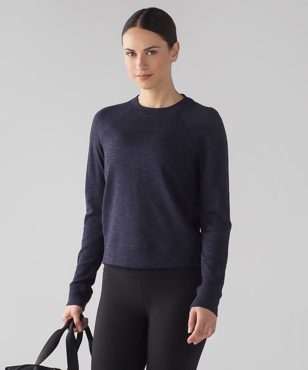 Lululemon More Than Modal Crew - Midnight Navy / Black