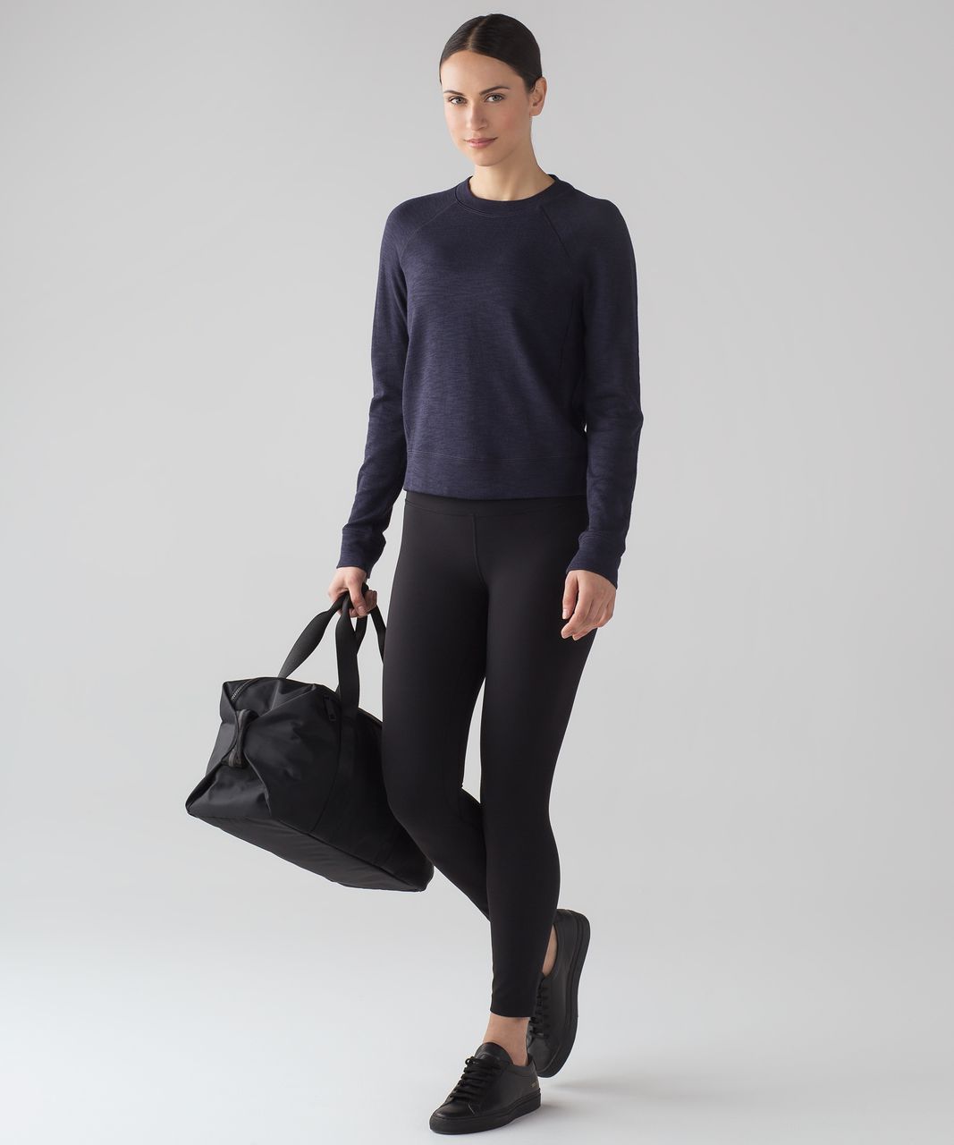 Lululemon More Than Modal Crew - Midnight Navy / Black