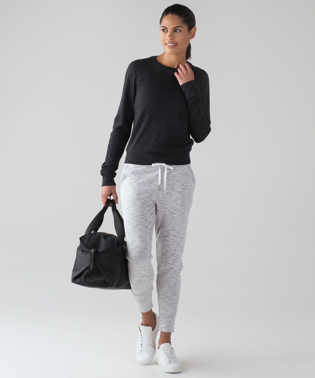 Lululemon More Than Modal Crew - Black / Black