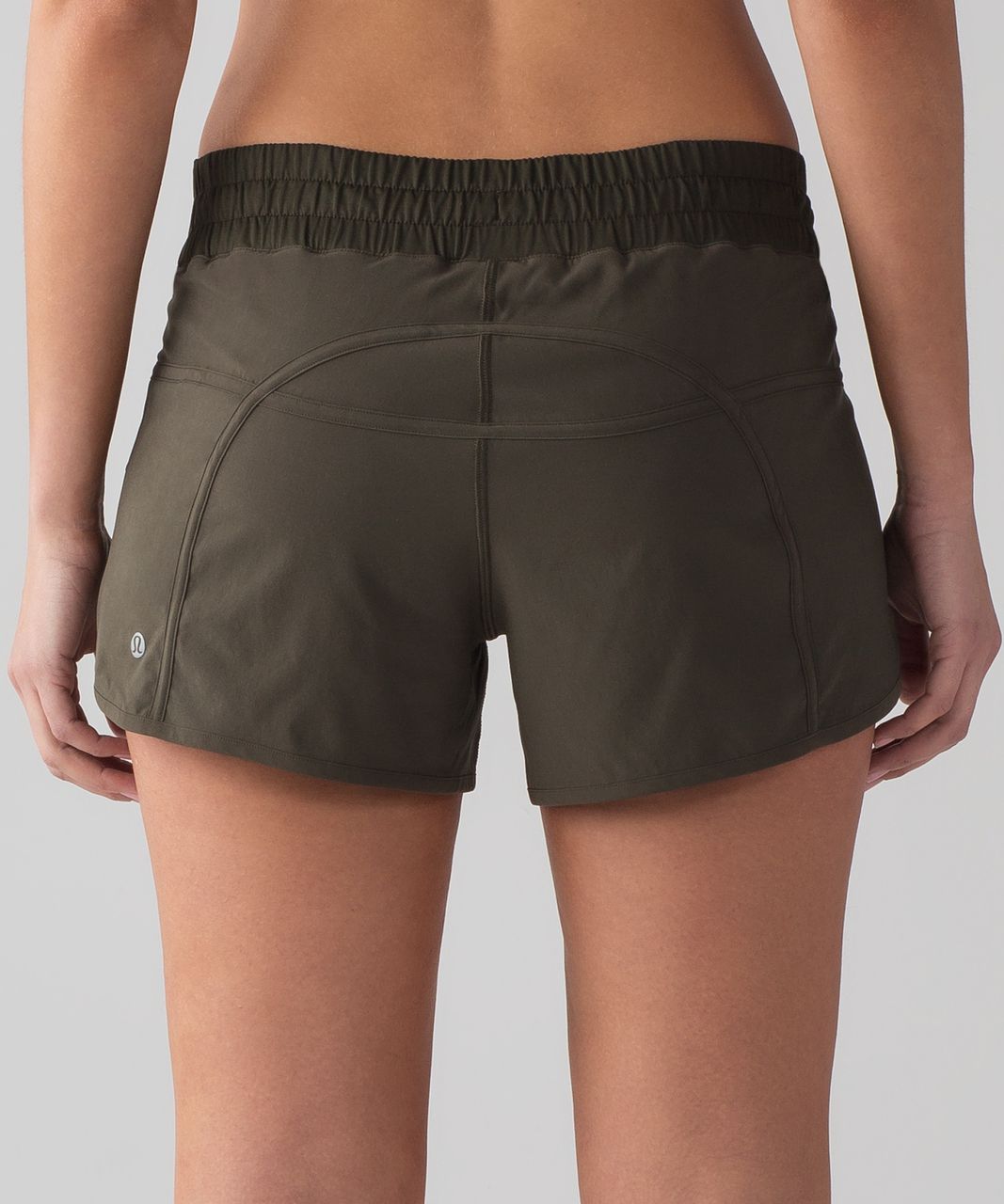 Lululemon Tracker Short IV (4-way Stretch 4" ) - Dark Olive