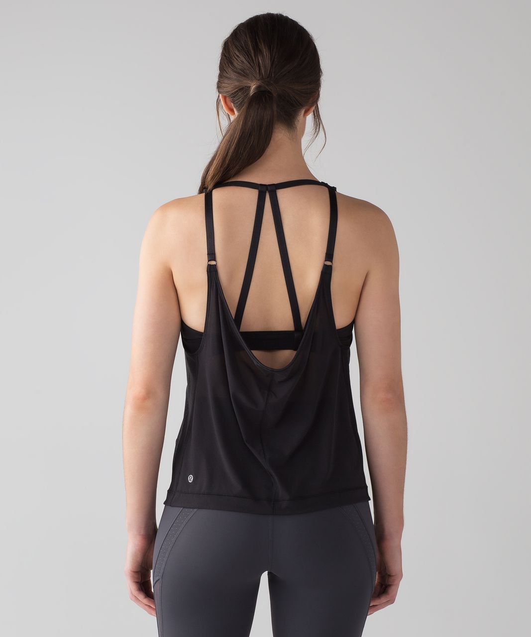 Lululemon Twist Around Tank Black Mesh Size 8 - $26 (70% Off Retail) - From  Gabi