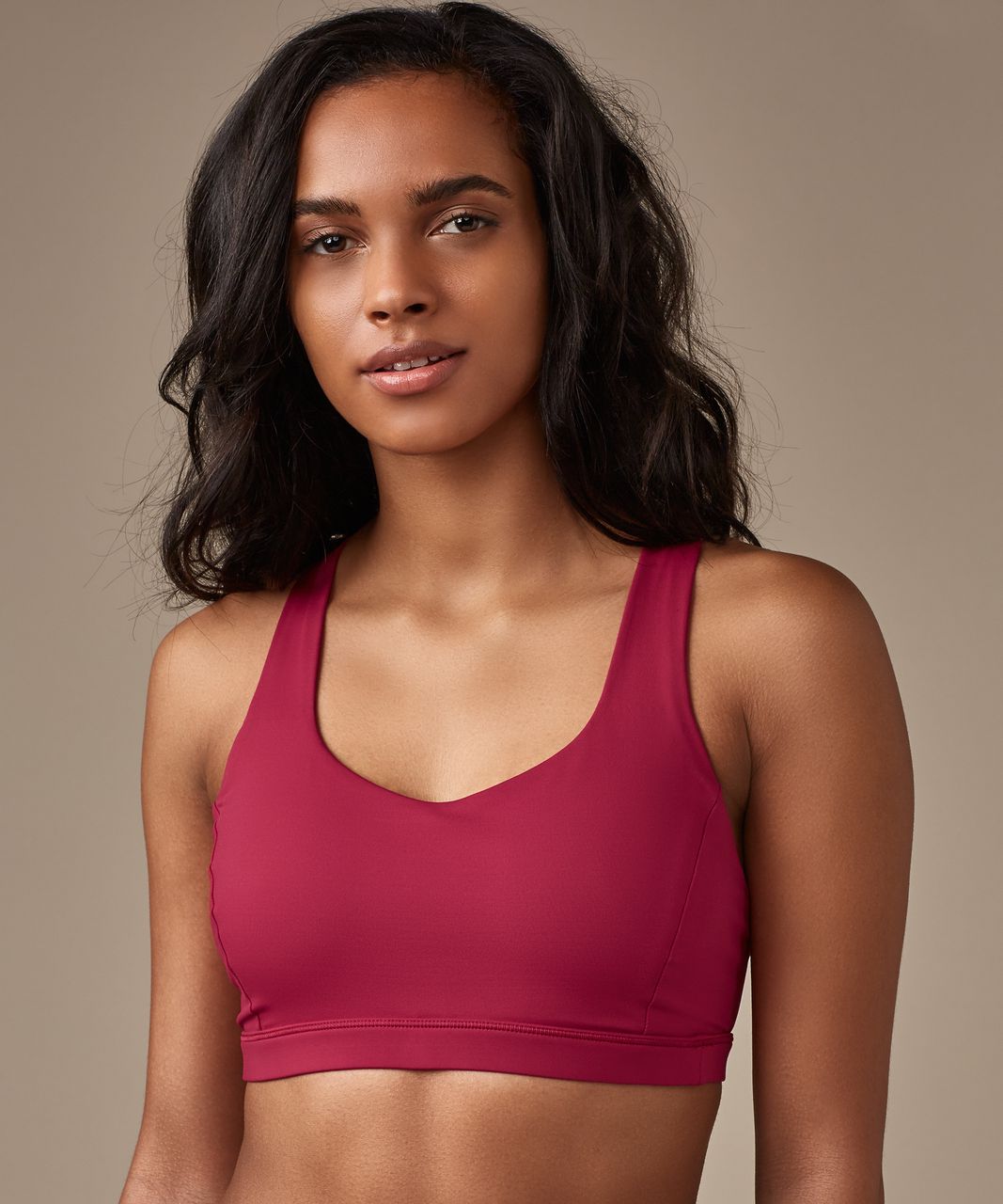 Lululemon Free To Be Serene Bra - Ruby Red