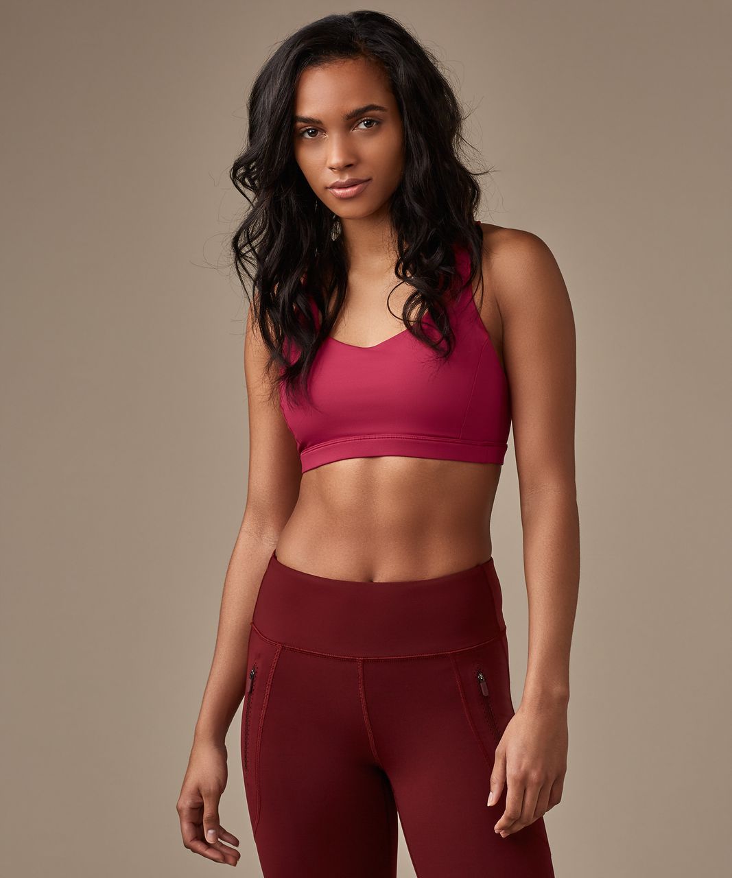 Lululemon Free To Be Serene Bra - Ruby Red