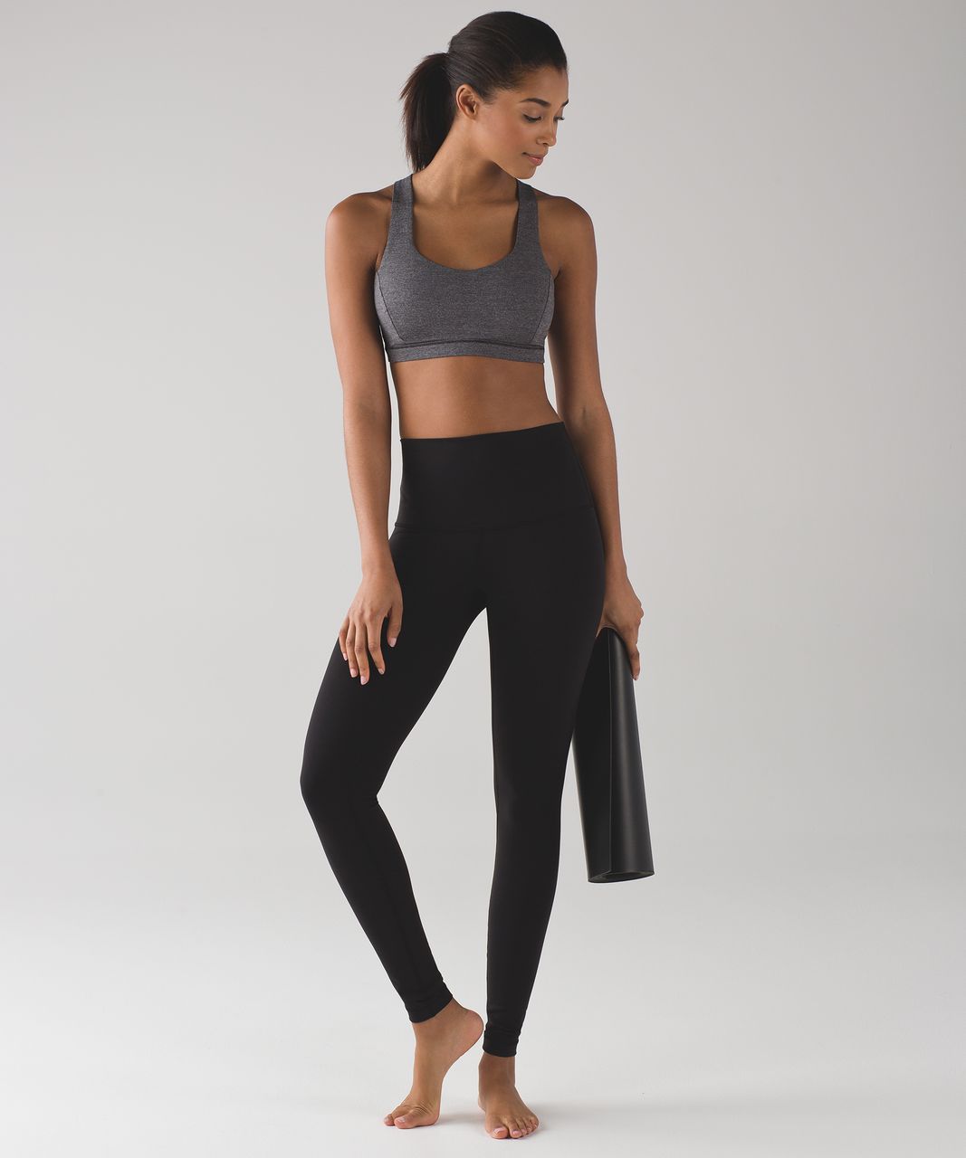 Lululemon Free To Be Serene Bra - Heathered Black