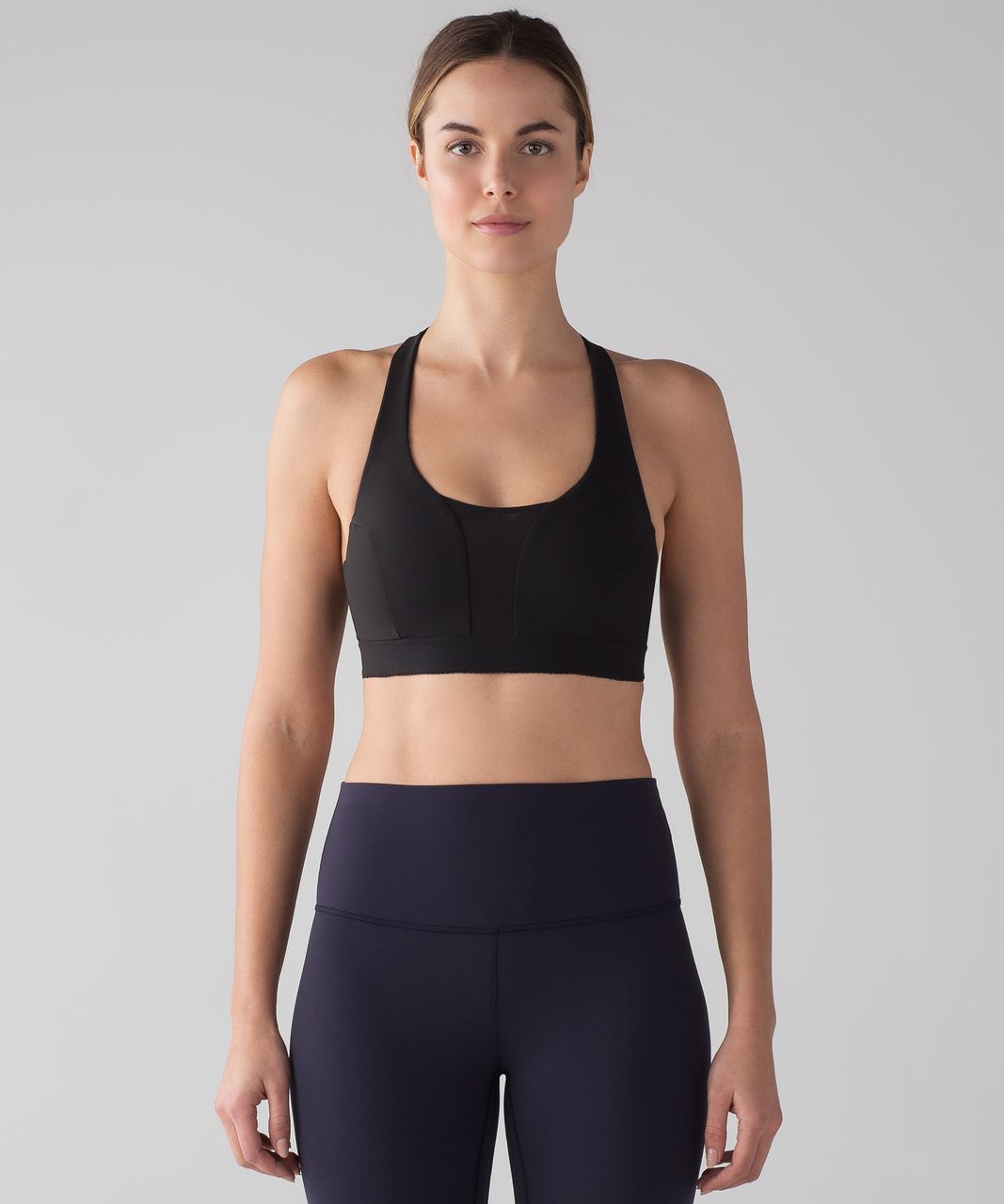 Fashion Jackson lululemon White Long Line High Neck Energy Bra 2