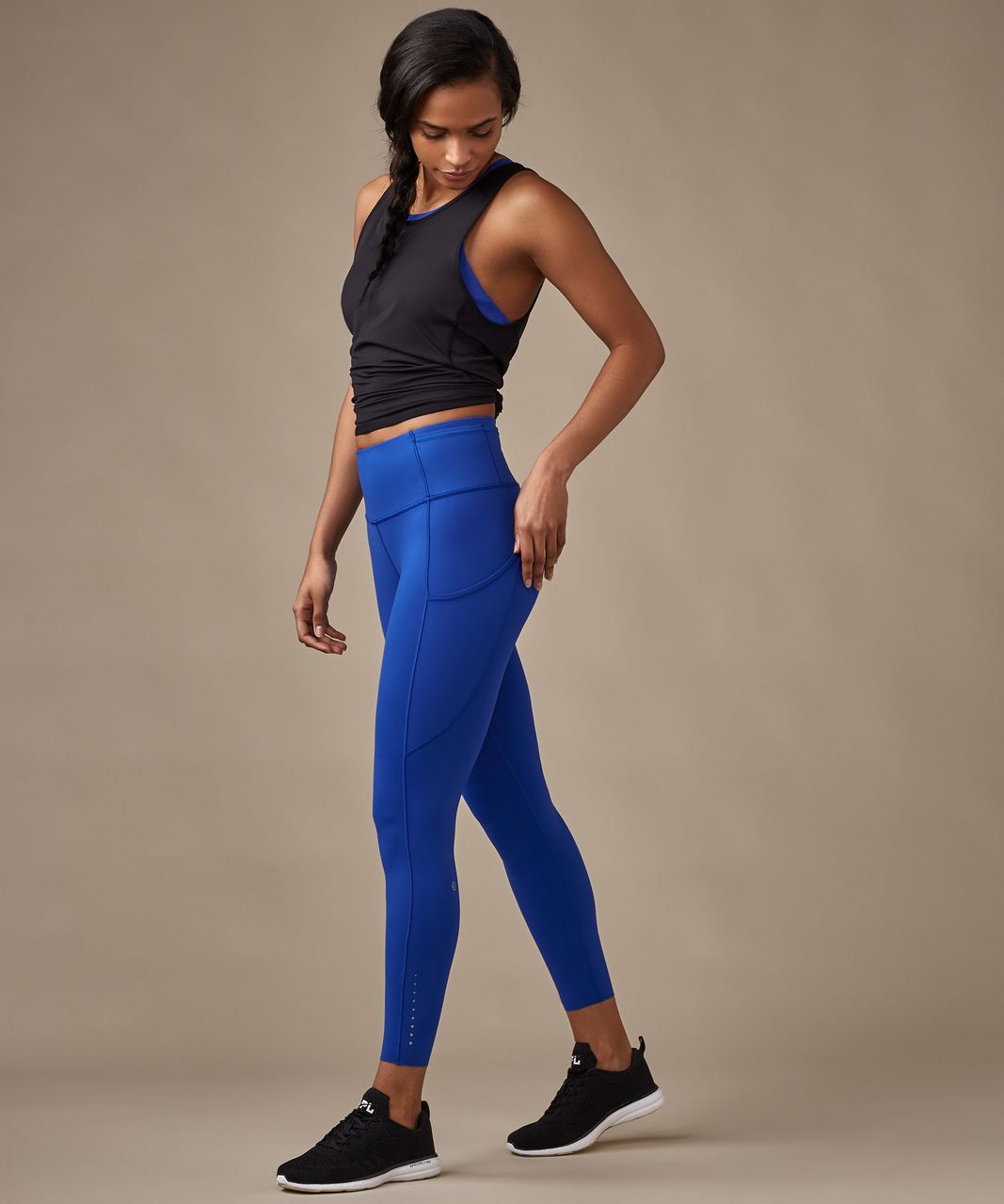 Lululemon Fast & Free 7/8 Tight (Nulux 25") - Jet Stream