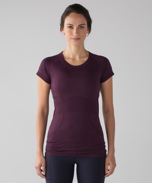 Lululemon Swiftly Tech Short Sleeve Scoop - Heathered Harbor Blue - lulu  fanatics