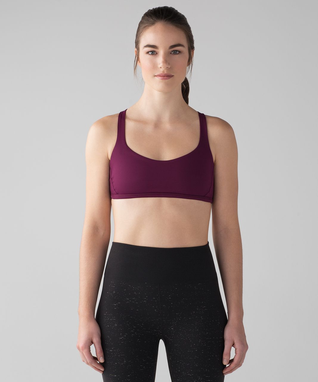 Lululemon Both Ways Bra - Mini Warp White Black / Black - lulu fanatics