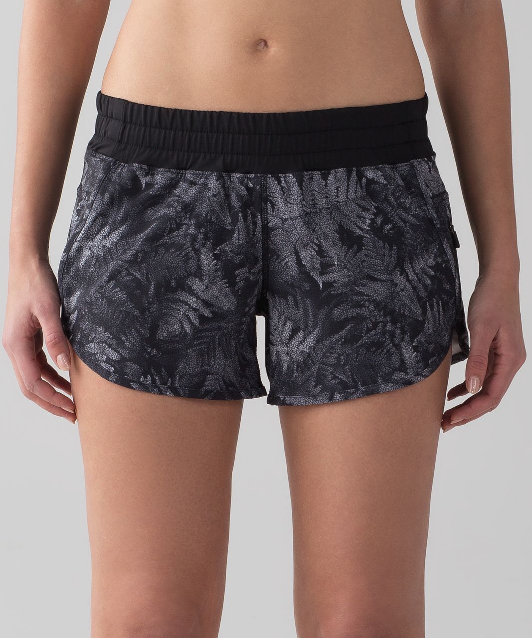 Lululemon Tracker Short IV (4-way Stretch 4") - Kindred Spirit Black Multi / Black