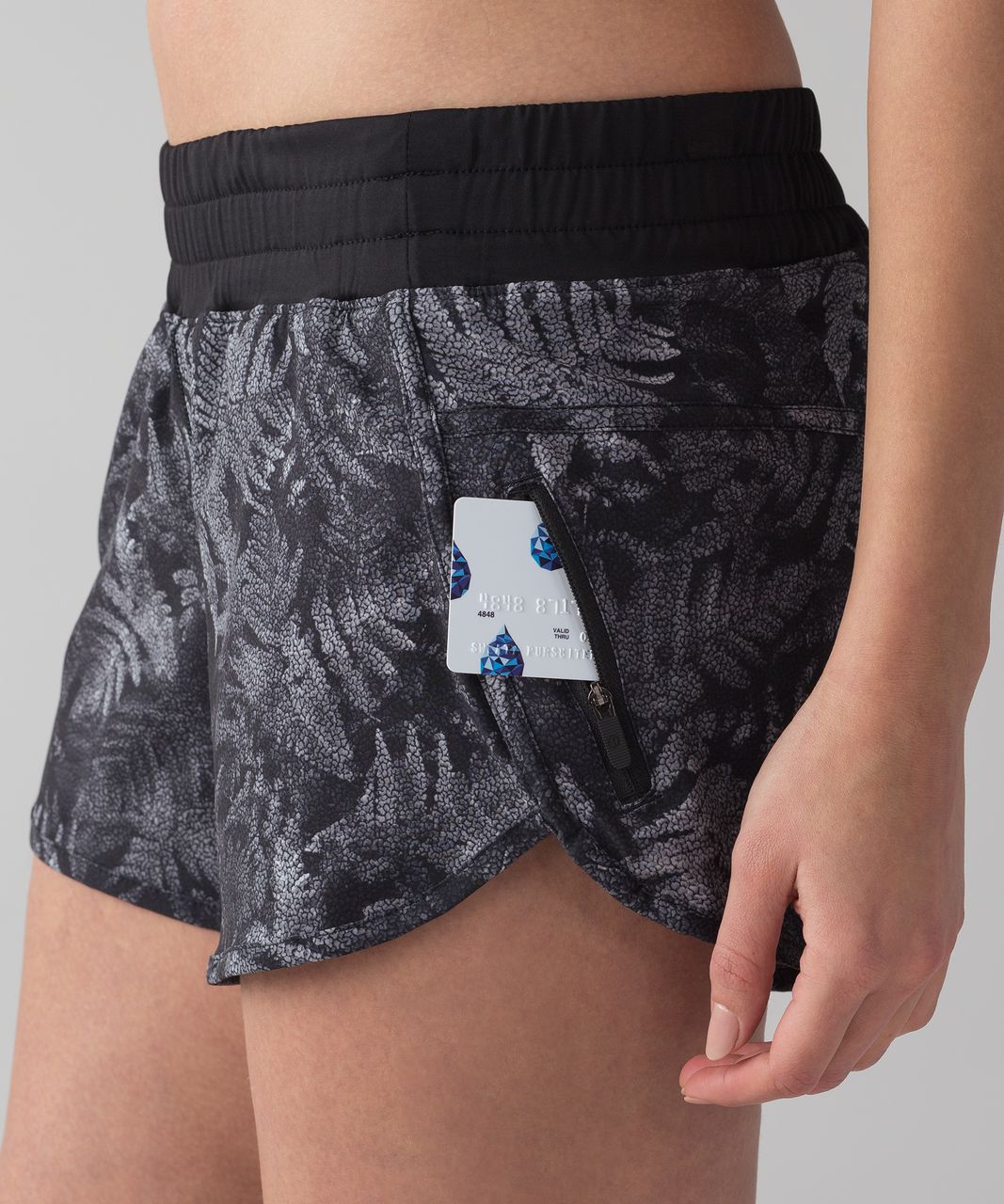 Lululemon Tracker Short IV (4-way Stretch 4) - Kindred Spirit Black Multi  / Black - lulu fanatics