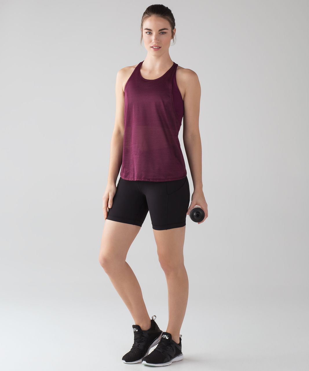 Lululemon Push Your Limits Workout Tank Shelf Bra Heathered Power Purple Size  10 - lululemon athletica – Buttons & Beans Co.