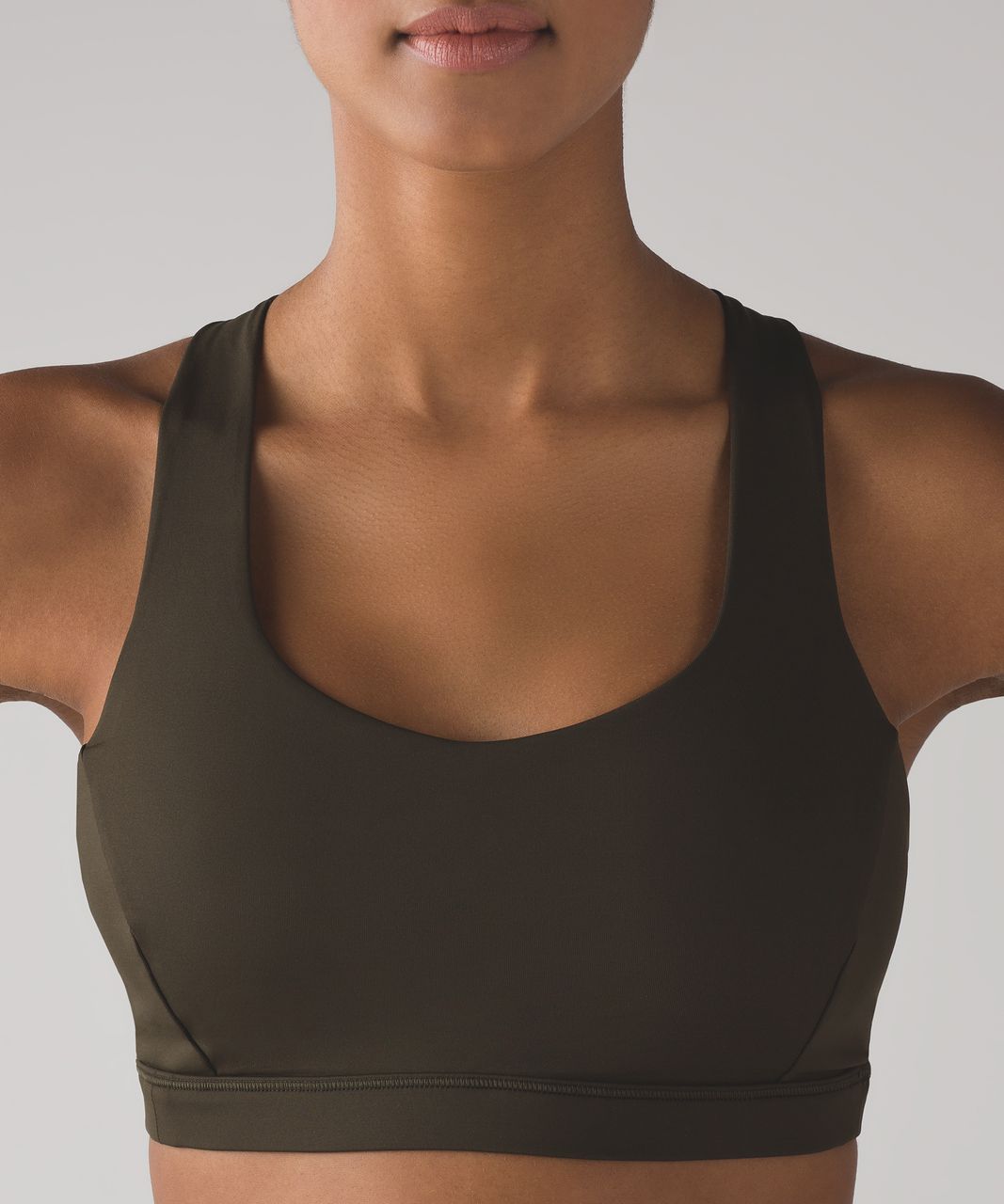 Lululemon Free To Be Serene Bra - Dark Olive - lulu fanatics