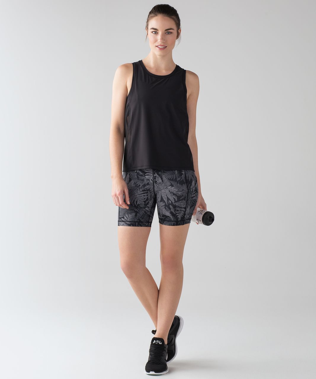 Lululemon Sole Training Short (6") - Kindred Spirit Black Multi / Black