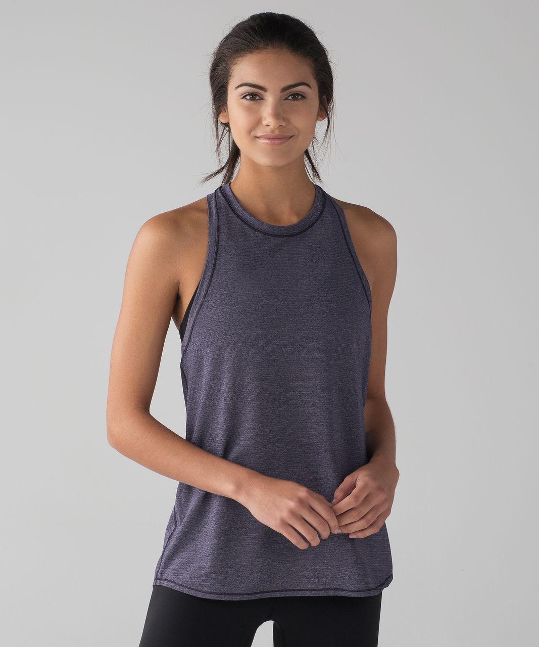 Lululemon Hot Like Agni Singlet - Heathered Midnight Navy