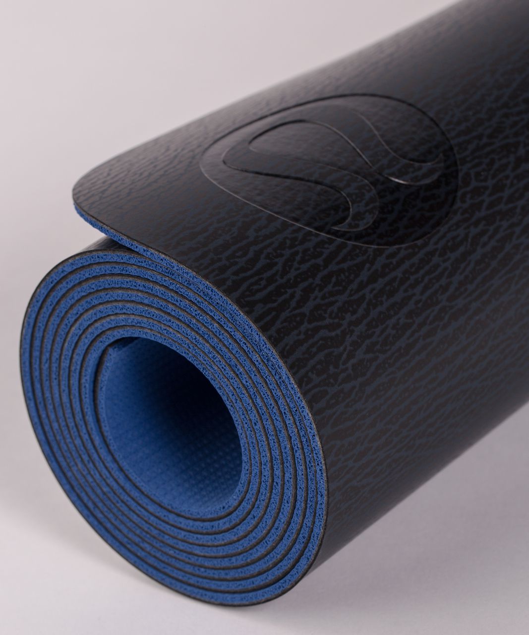 Lululemon The Reversible Mat 3mm - Pebble Print Black Jet Stream / Jet Stream