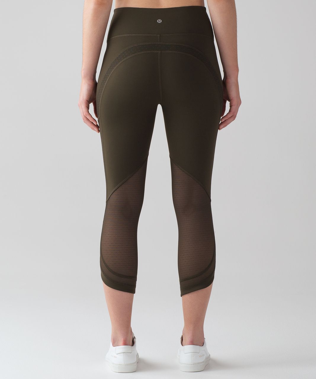 Lululemon Revitalize Crop (21") - Dark Olive