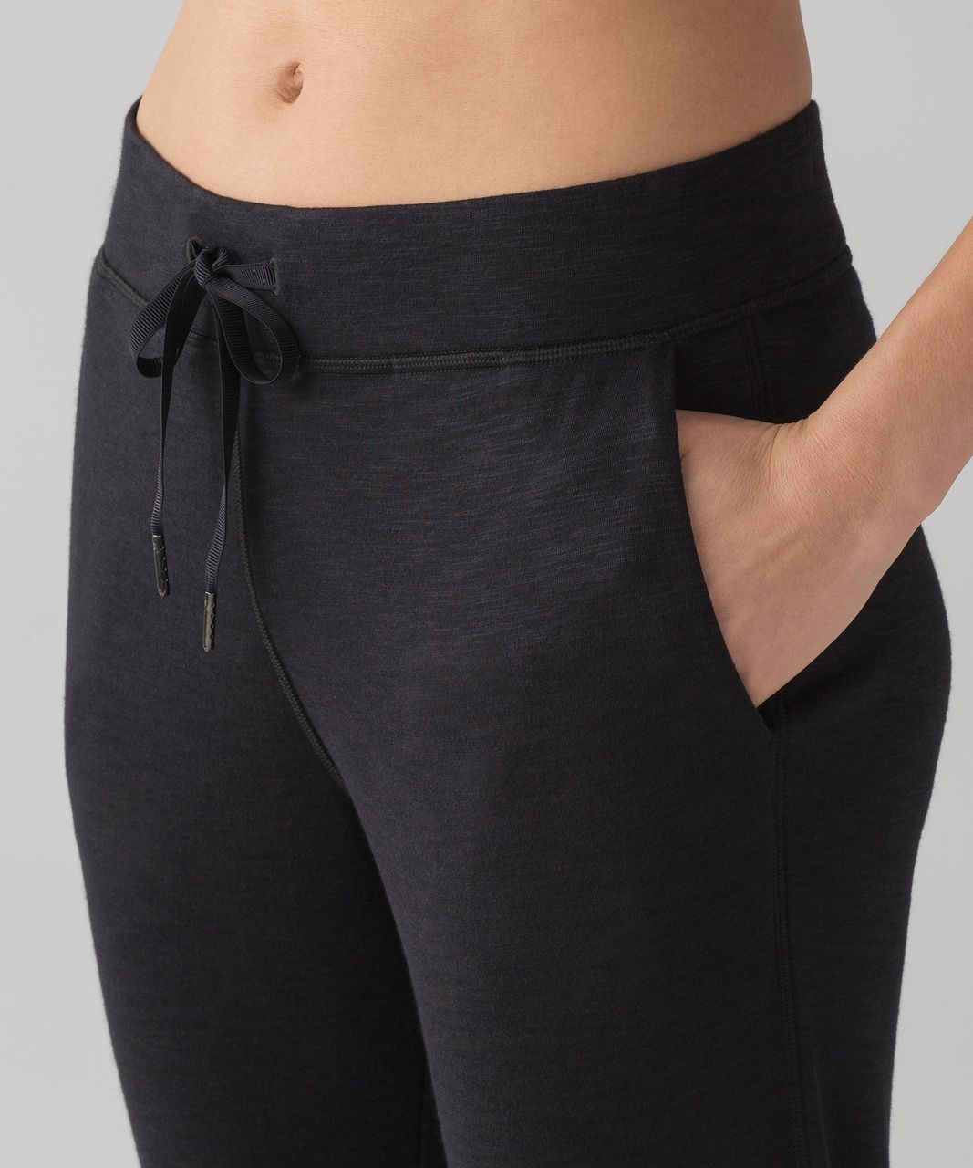 Lululemon More Than Modal Pant - White / Black - lulu fanatics