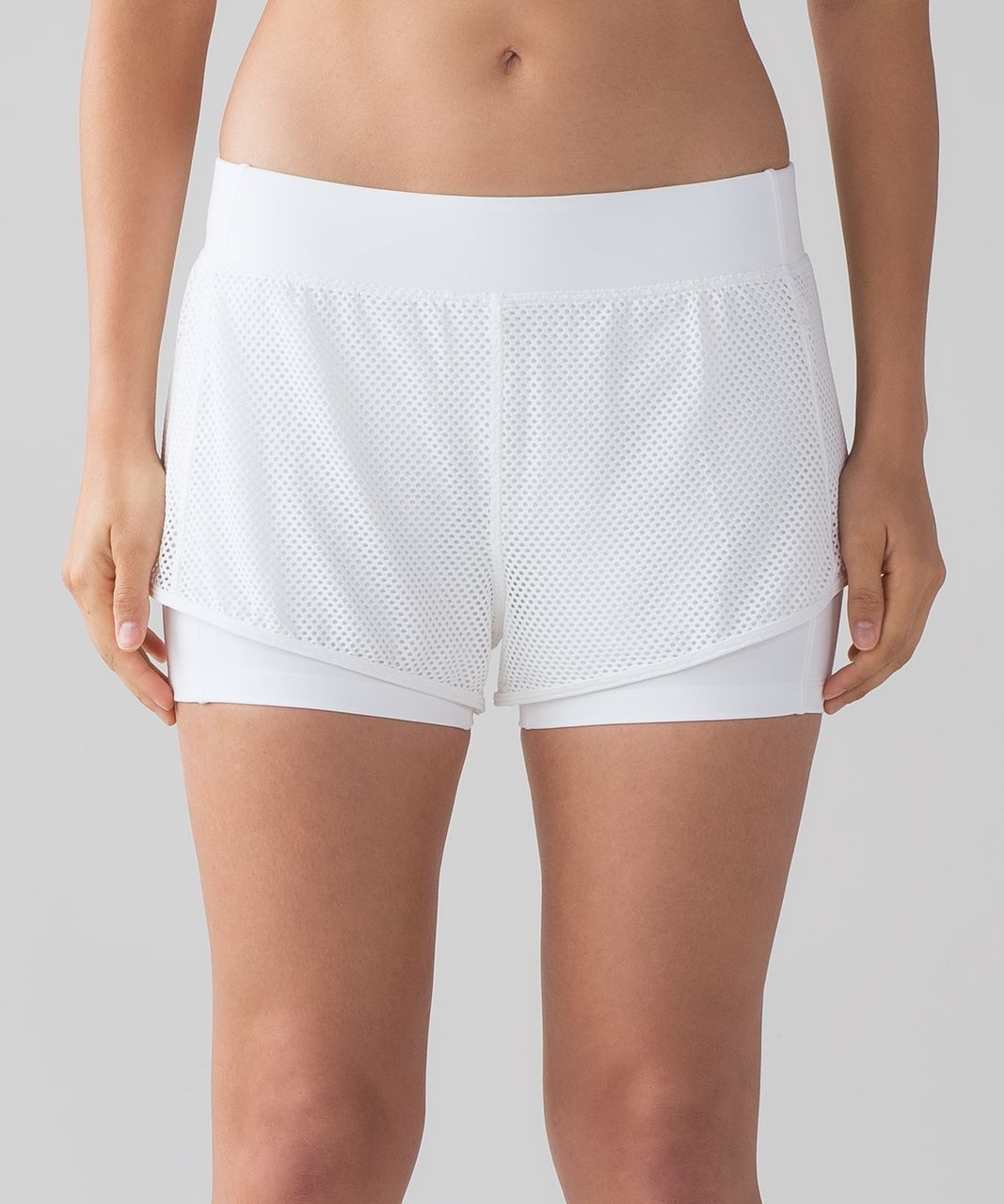 Lululemon Keep Score Short (4") - White