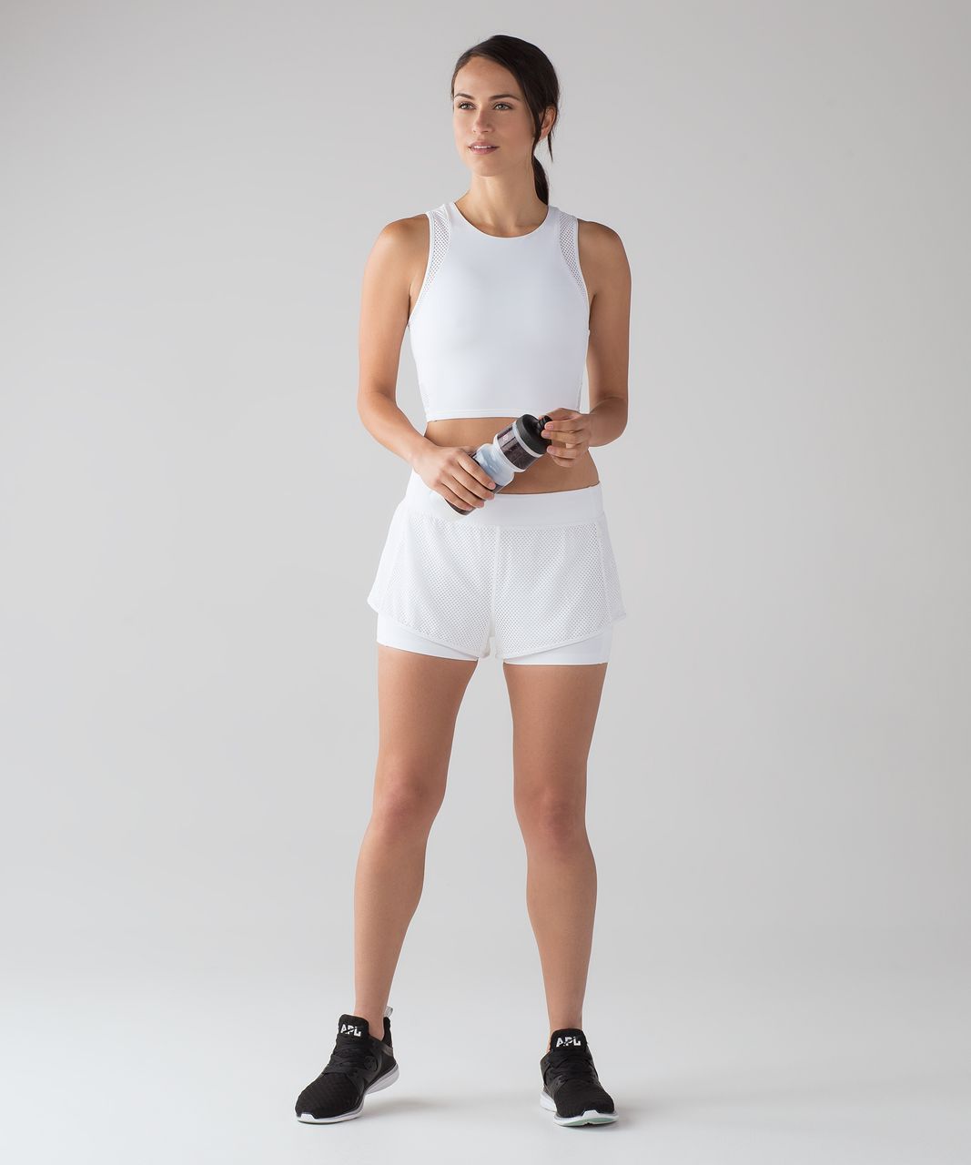 Lululemon Keep Score Short (4") - White