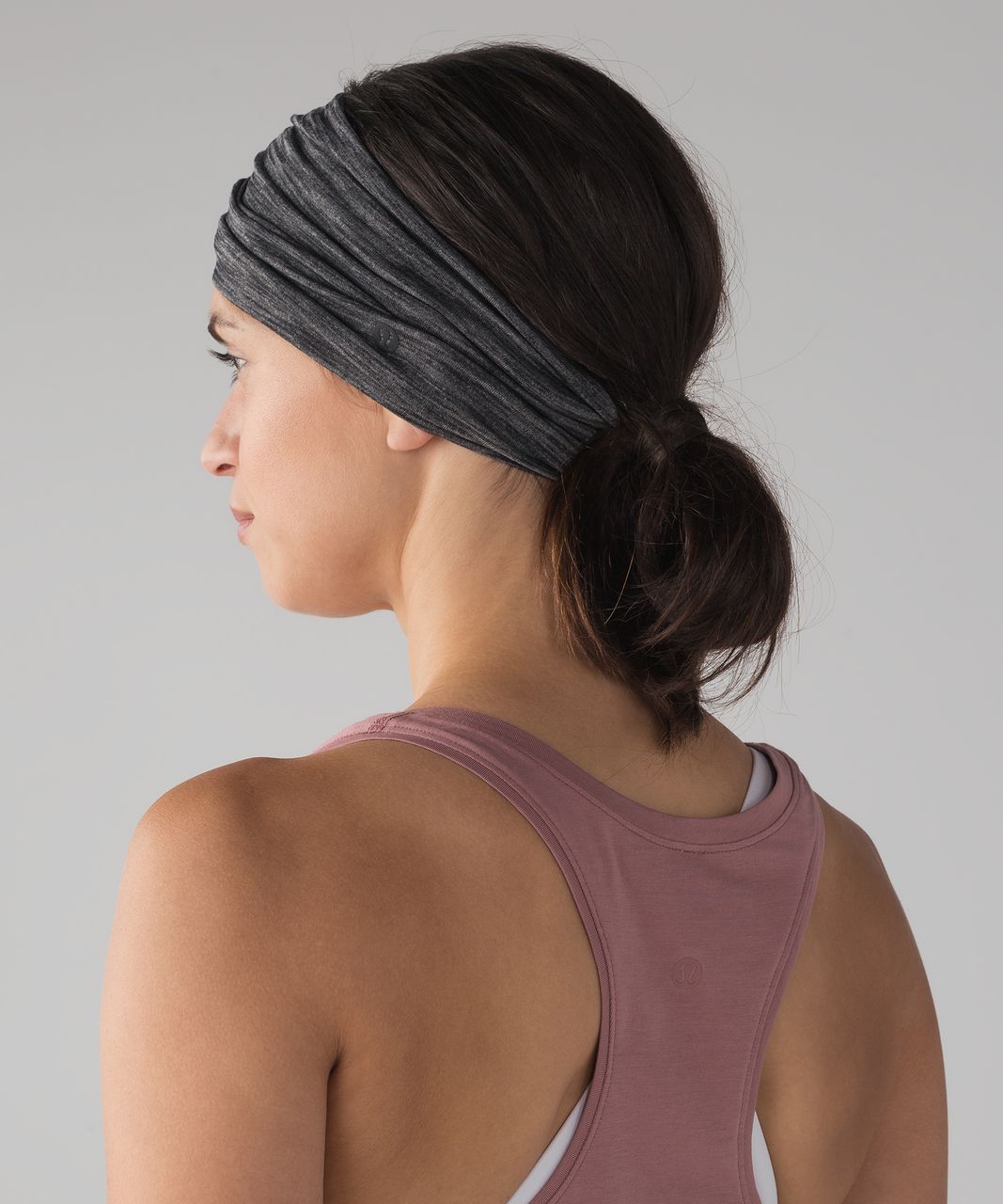 Lululemon Meshed Up Headband - Heathered Black / Black