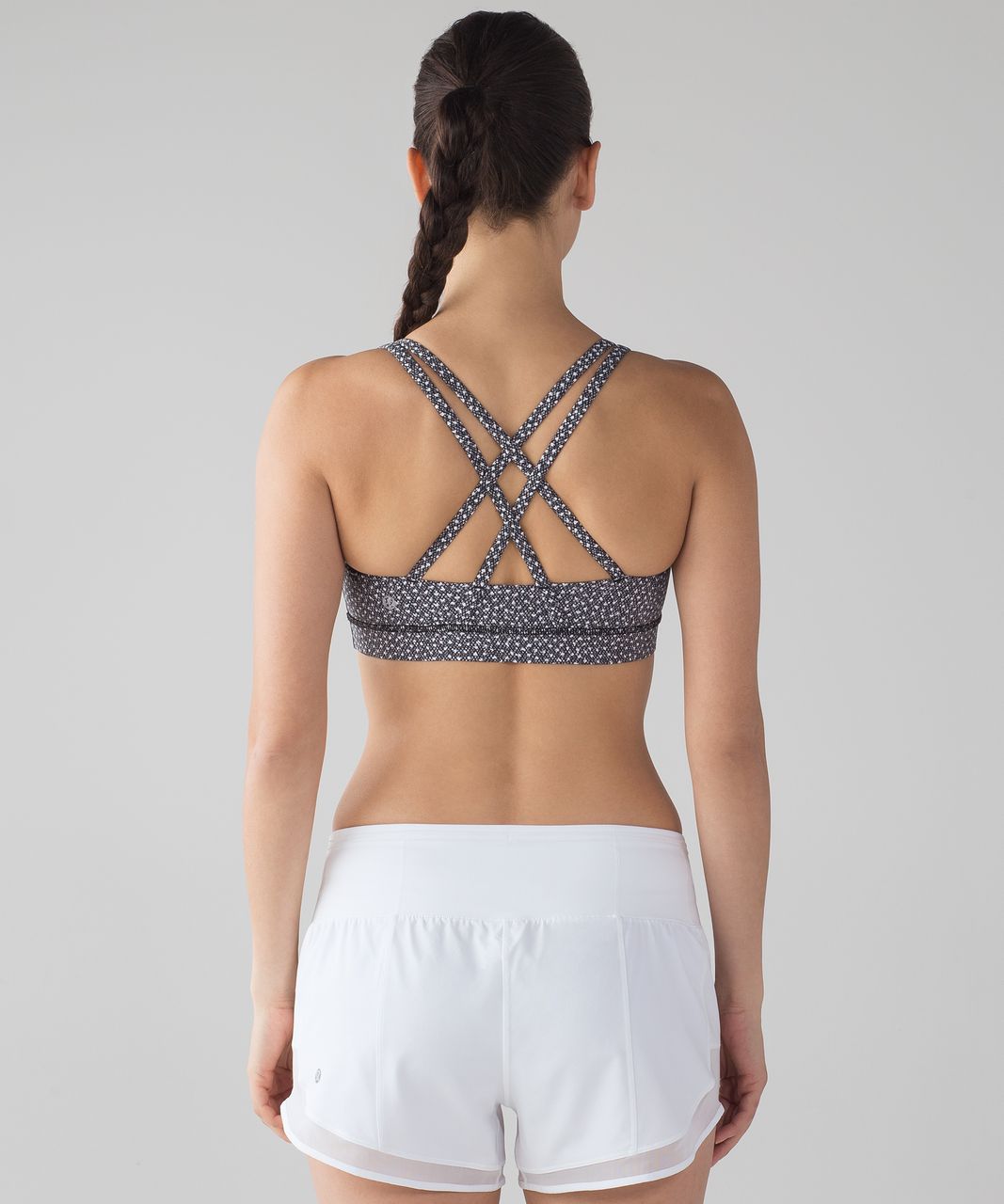 Lululemon Energy Bra - Ombre Speckle Stop Jacquard EB Black White - lulu  fanatics