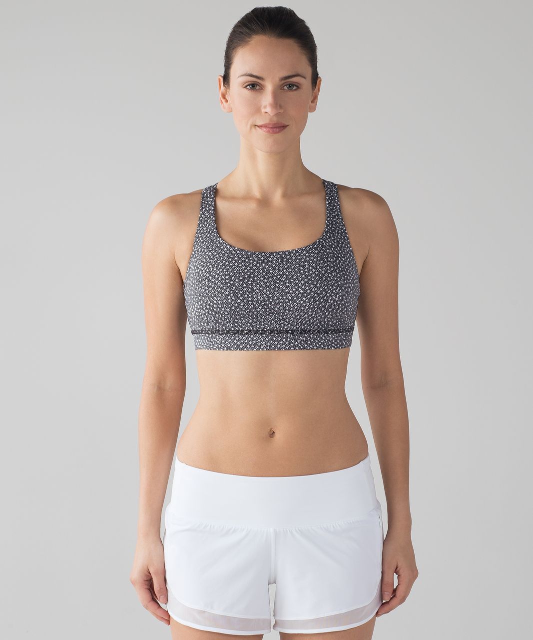 Lululemon Energy Bra - Frozen Fizz White Black