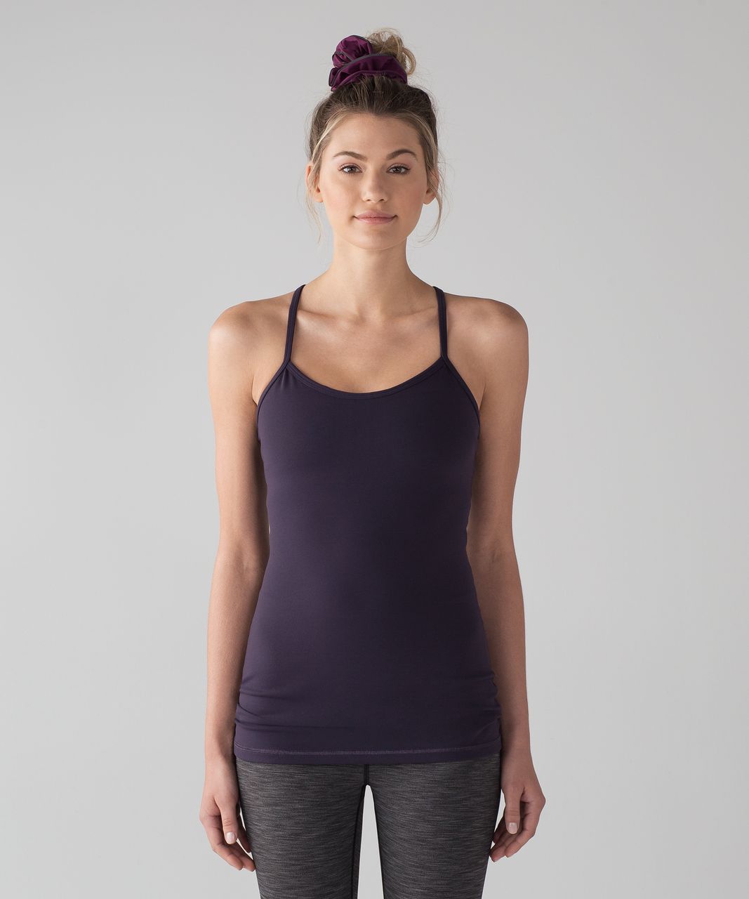 Lululemon Power Y Tank (Luon) - Black Grape