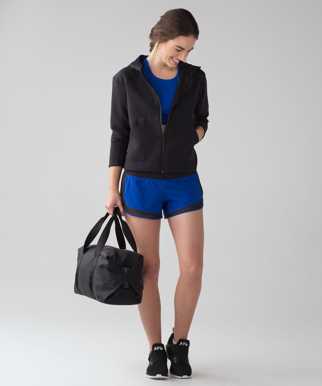 Lululemon Mind Over Miles Short (3.5") - Jet Stream / Black