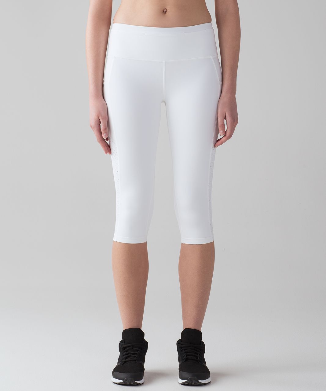 Lululemon Mind Over Miles Crop (17" ) - White