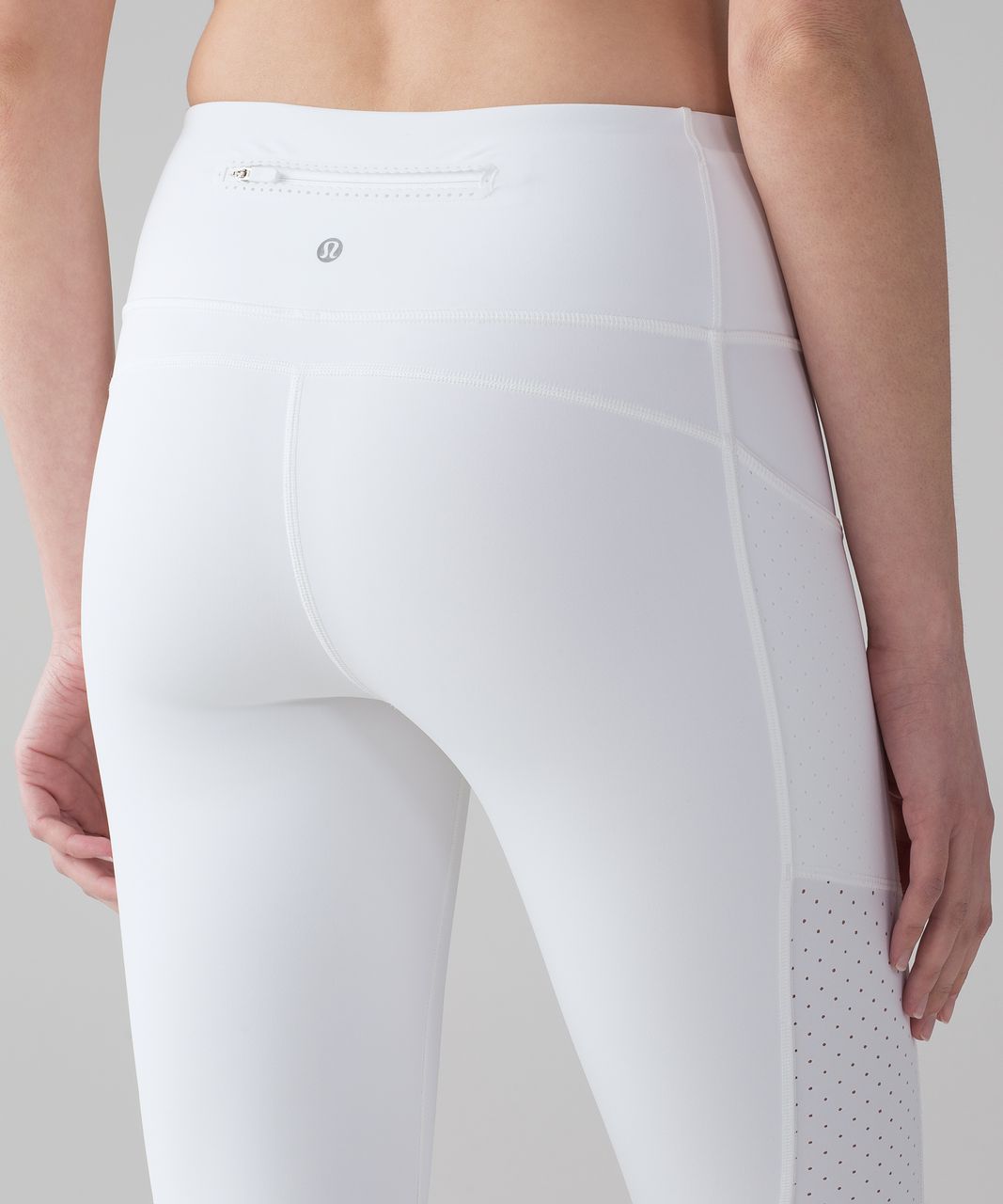 Lululemon Mind Over Miles Crop (17" ) - White