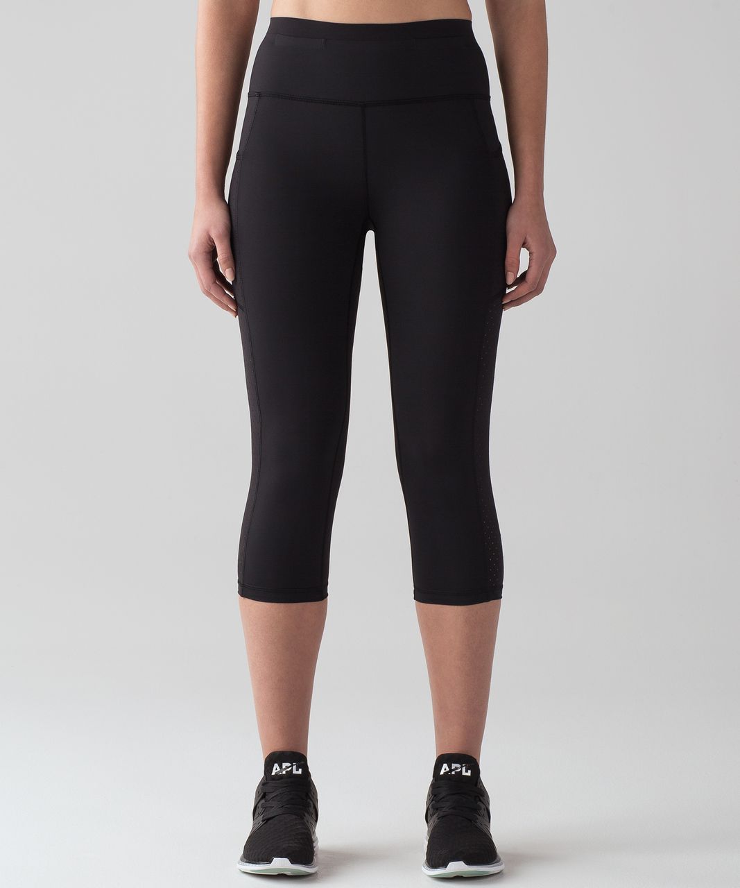 Lululemon Mind Over Miles Crop (17" ) - Black