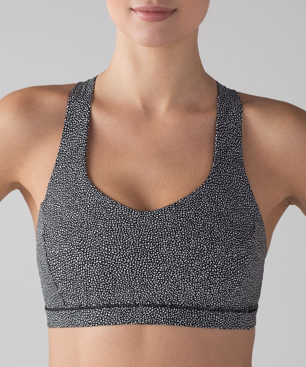 Lululemon Free To Be Serene Bra - Chakra Print Alpine White Black