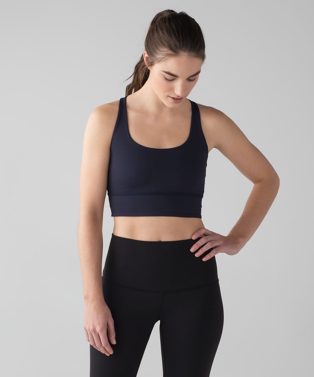 Lululemon Mind Over Miles Bra - Midnight Navy