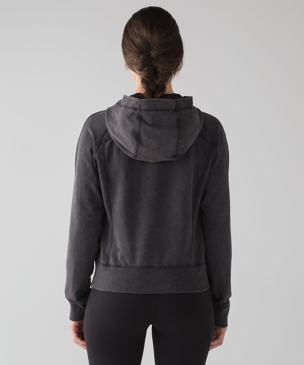 Lululemon Loop Back Hoodie - Acid Rubber Dye Black - lulu fanatics