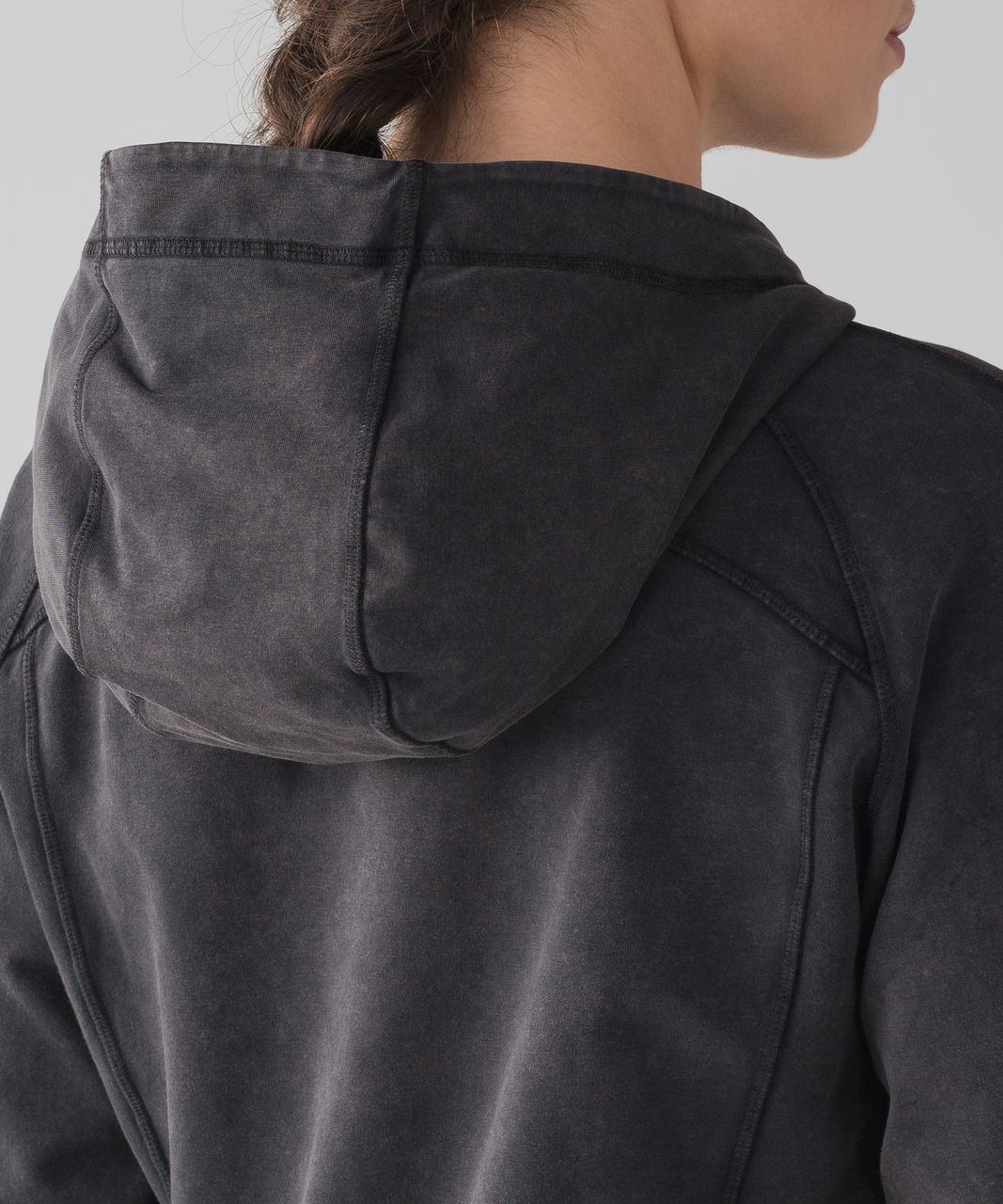 Lululemon Loop Back Hoodie - Acid Rubber Dye Black