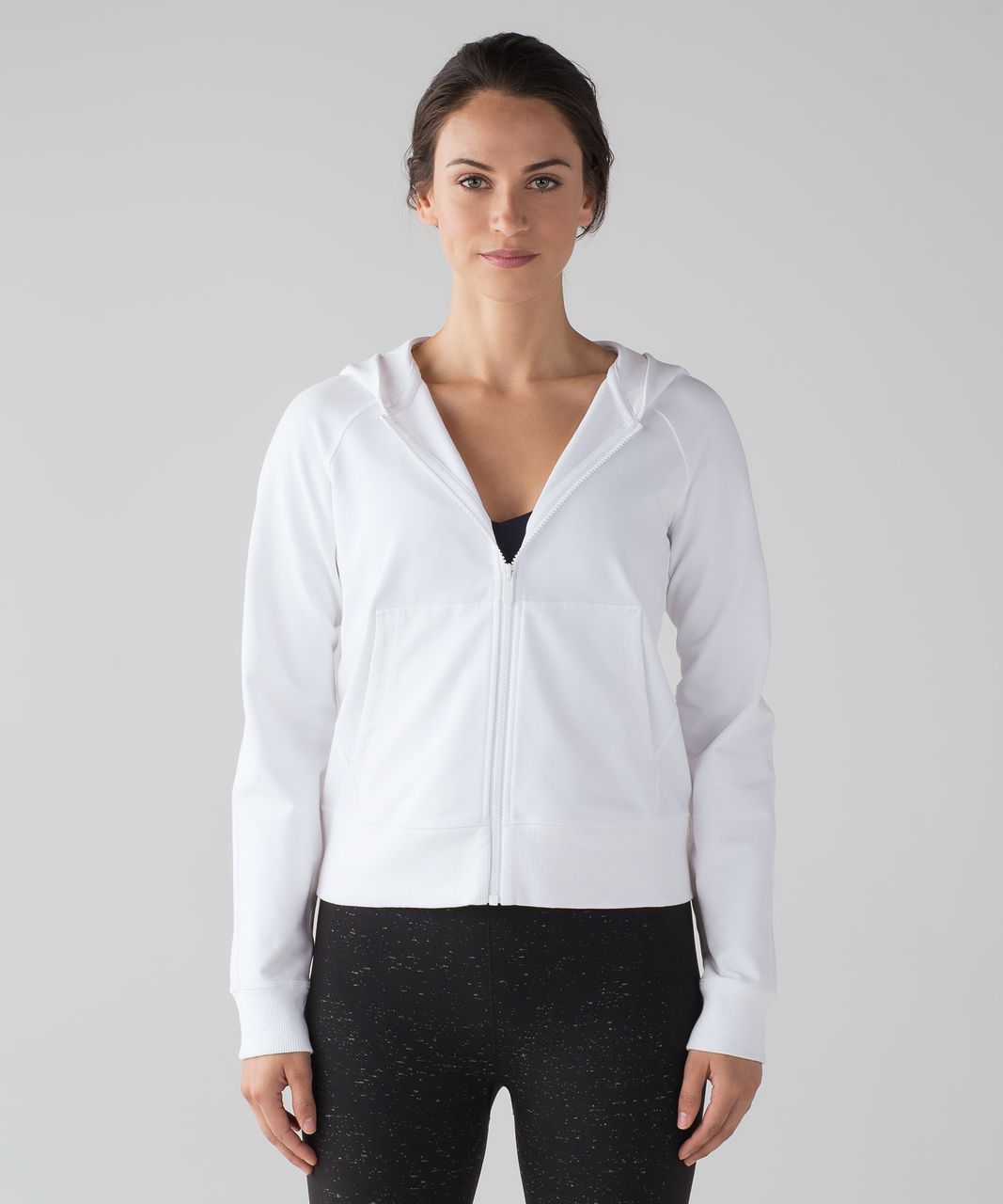 Lululemon Loop Back Hoodie - White - lulu fanatics