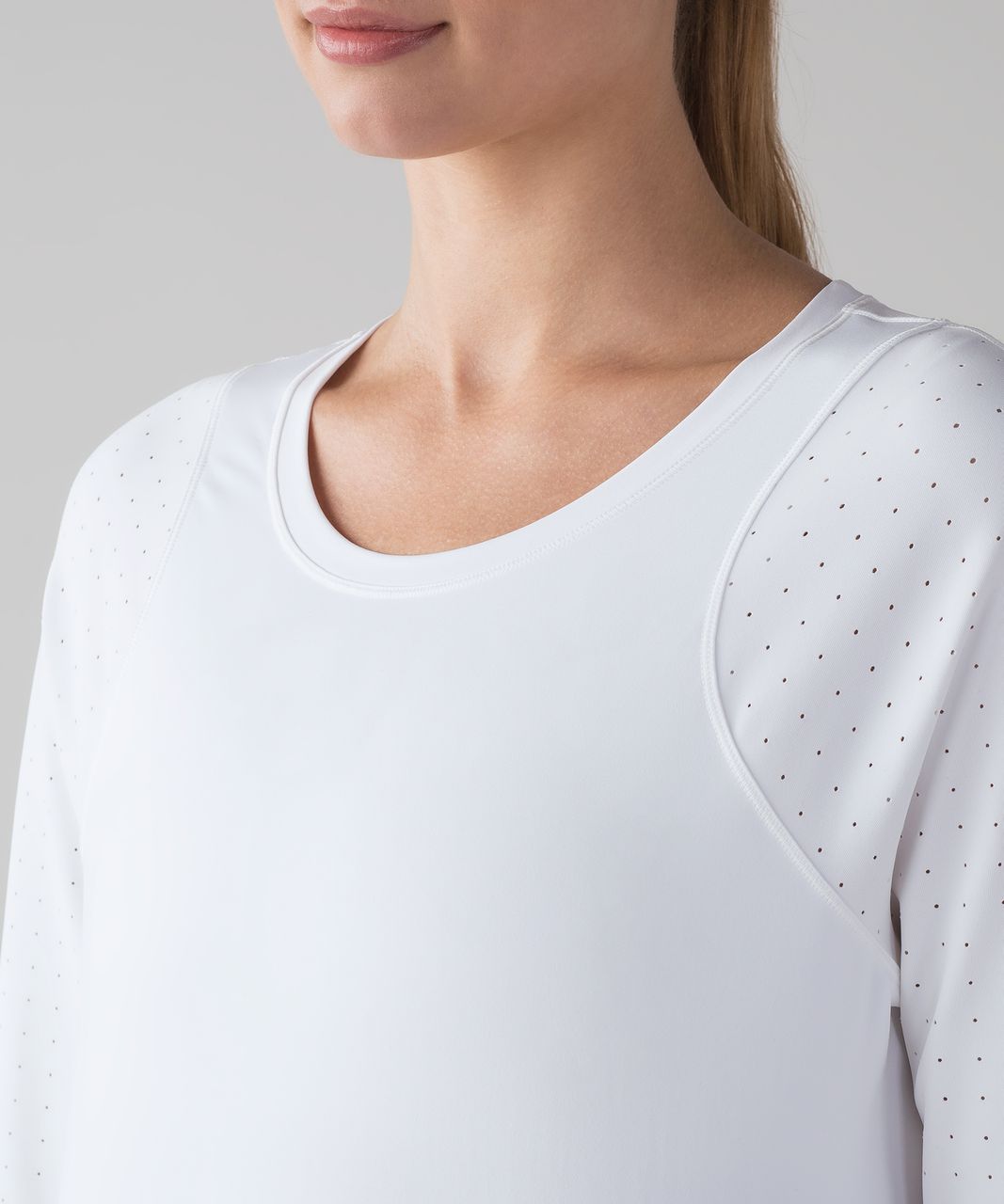 Lululemon Mind Over Miles Crop (17 ) - White - lulu fanatics