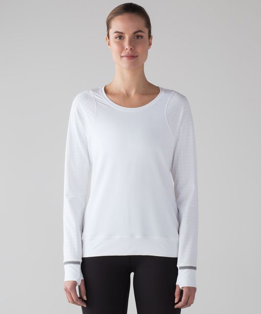 Lululemon Mind Over Miles Long Sleeve - Jet Stream - lulu fanatics