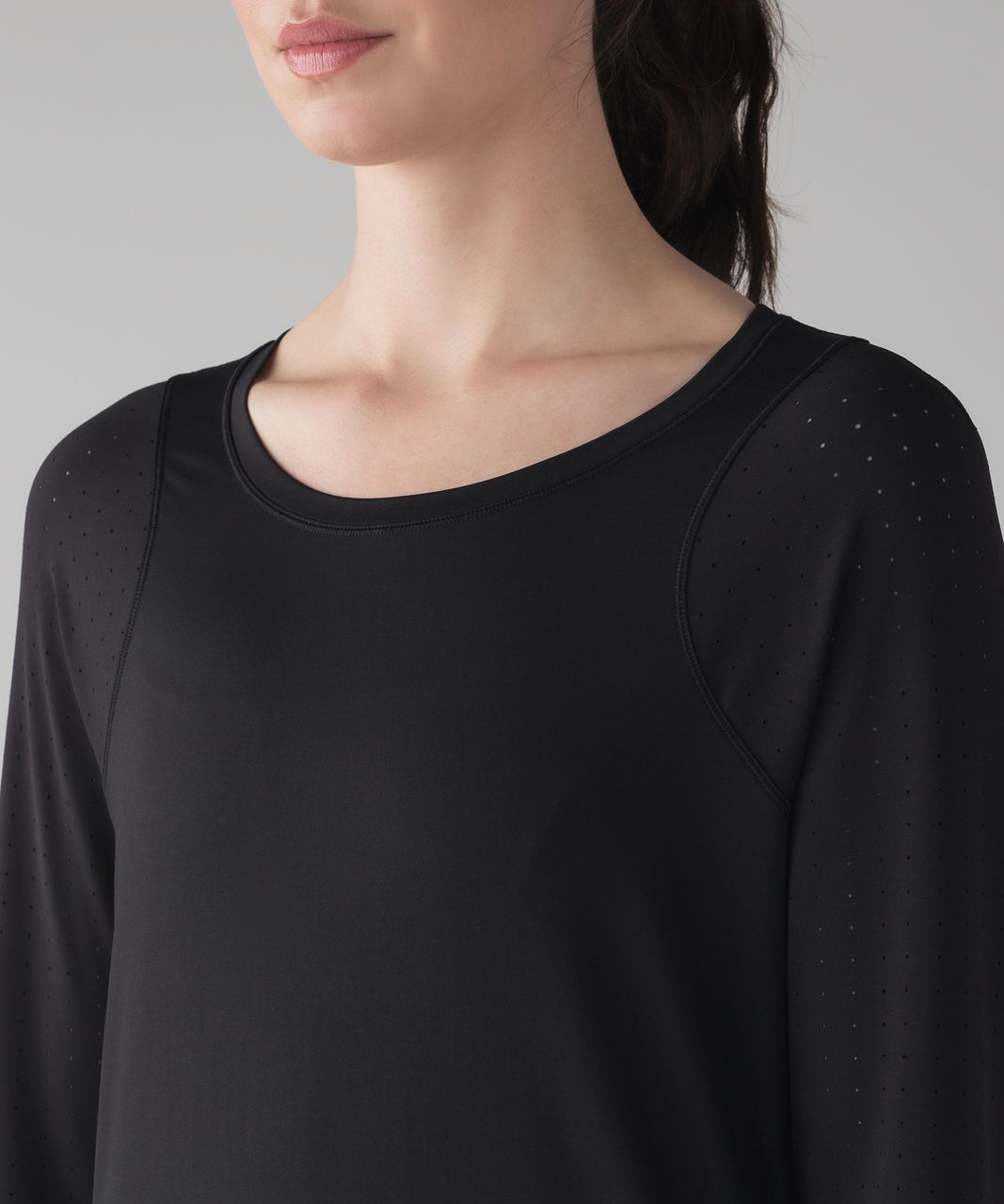 Lululemon Mind Over Miles Long Sleeve - Black - lulu fanatics